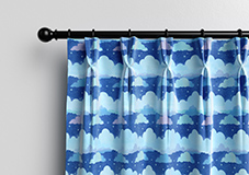 Cloudy Cosmos, Calm Blues - Made to Measure Curtains - Image 10